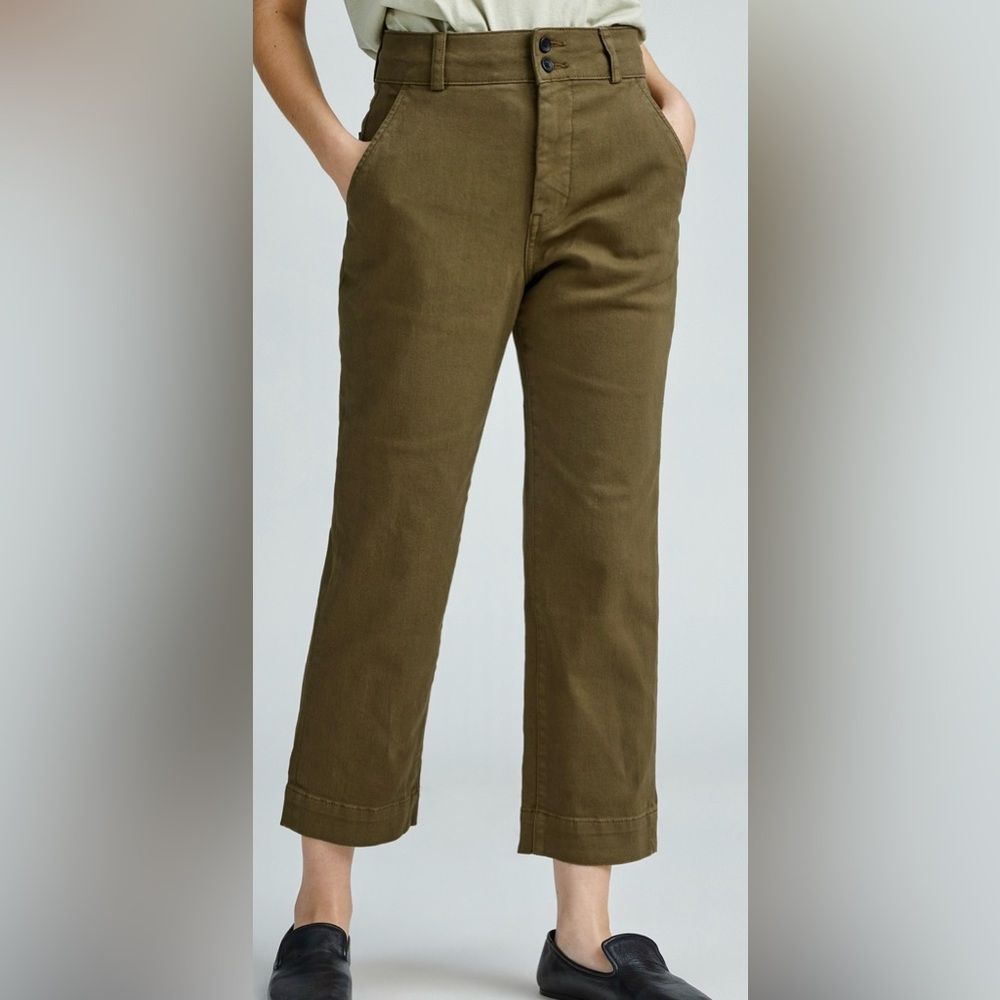 Everlane Organic Straight-Leg Pant in Beech, Size 4